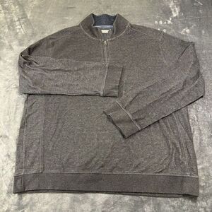 English Laundry Sweater‎ Mens XXL 2XL Gray Pullover Sweatshirt 1/4 Zip Casual